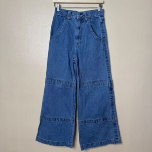 BDG Urban Outfitters Jeans Women 28 Blue Wide Leg Baggy Extra Long Back pockets